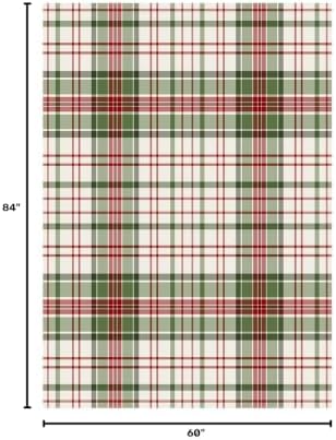 Muddy Mat® Plaid 5x7 Washable Area Rugs for Living Room, Bedroom & Dining...