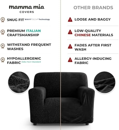 Premium Stretch Couch Covers for Sofa - Sofa Chair Cover Washable, Dogs &...