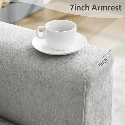 Oversized Accent Chair Armchair Set of 2 with Metal Legs
