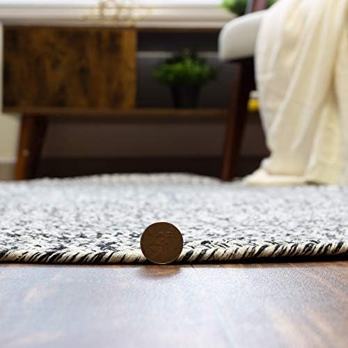 Super Area Rugs Farmhouse Braided Rug Soft Cotton Kitchen Reversible Carpet, ...