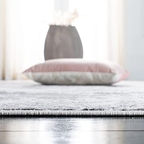 SAFAVIEH Amelia Area Rug 9'x12', Modern Grey & Ivory ALA705G