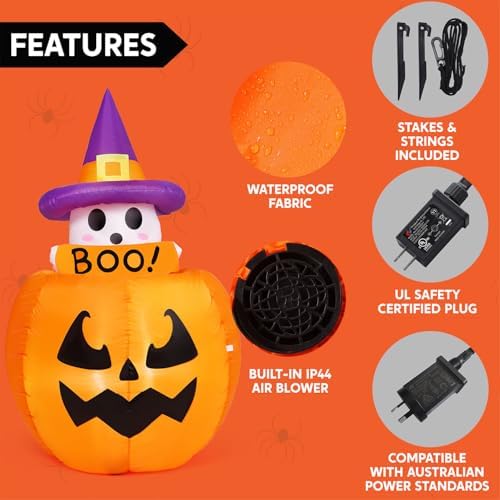 Joiedomi 5ft Tall Halloween Animated Inflatables Outdoor Decorations, Inflata...