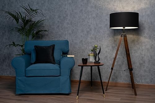 MASTERS OF COVERS Ektorp Armchair Cover for IKEA Ektorp Chair-Dark Ocean