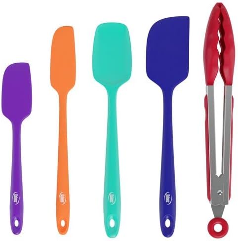 Kaluns Silicone Spatula Set, 4 Rubber Spatulas 600°F Heat Resistant, Nonstick - Image 7