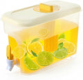 Drink Dispenser for Fridge 1 Gallon Beverage Liquid Drink Container by YEXEXINM