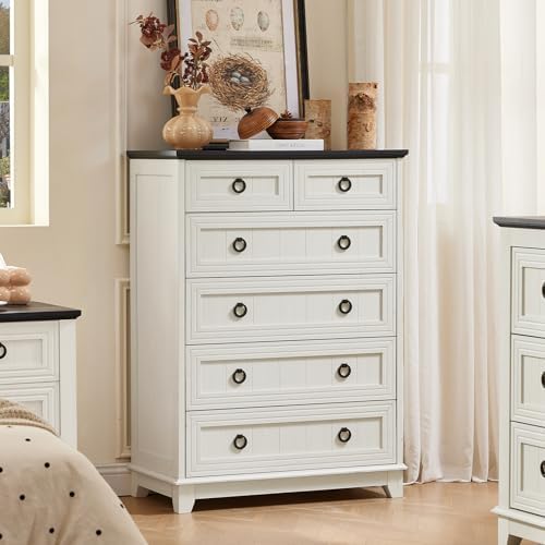 Joaxswe Farmhouse 3-Piece Bedroom Dresser Set, White