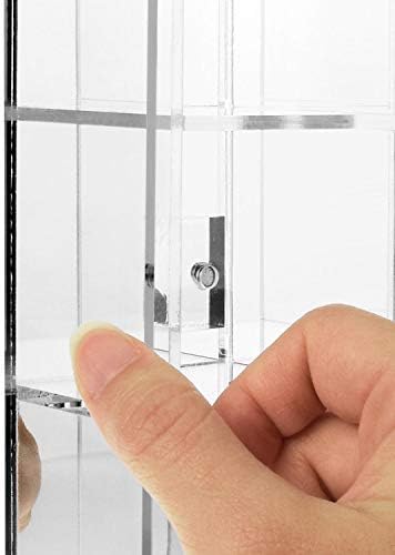 Ikee Design Acrylic 25-Compartment Display with Mirrored Back Case Cabinet