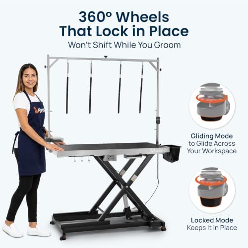 KANIS Professional Electric Dog Grooming Table - Heavy Duty