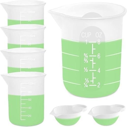 7 PCS Silicone Measuring Cups Kits, by Supporteverydream