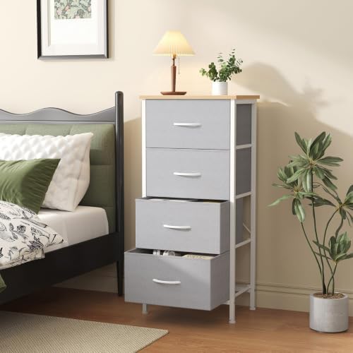 Sweetcrispy 4 Storage Drawer Dresser, Storage Cabinet, Clothes Organizer