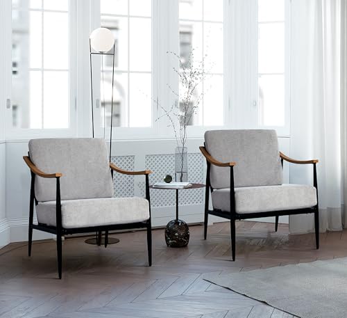 RNKSFX Modern Accent Chair for Living Room Bedroom Mid Century Arm Chair Upho...