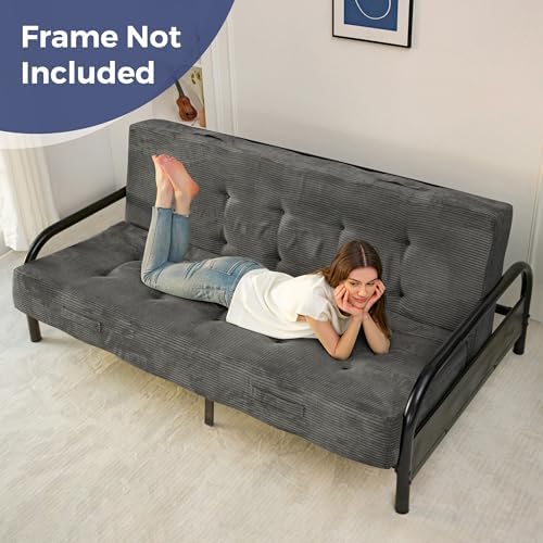 MAXYOYO Foldable Mattress, 8-Inch Tufted Futon Mattress with Handles
