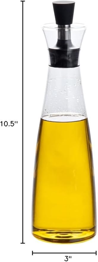 Restaurantware-Forma Professional 3 x 3 x 10.5 Inch Glass Oil Drizzler - Image 10