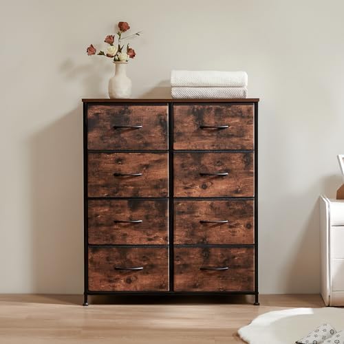 Sweetcrispy Dresser for Bedroom with 8 Drawers, Large Storage Tower