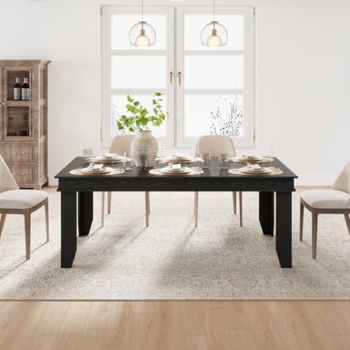 GAOMON 71" Long Farmhouse Dining Table for 6-8 People