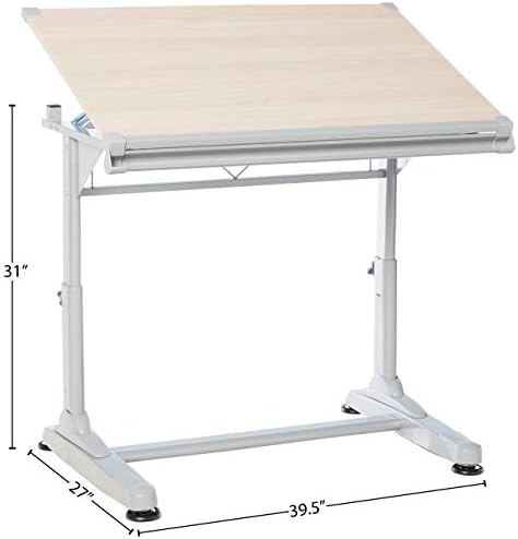Stand Up Desk Store Adjustable Height and Angle Drafting Table Drawing Desk w...