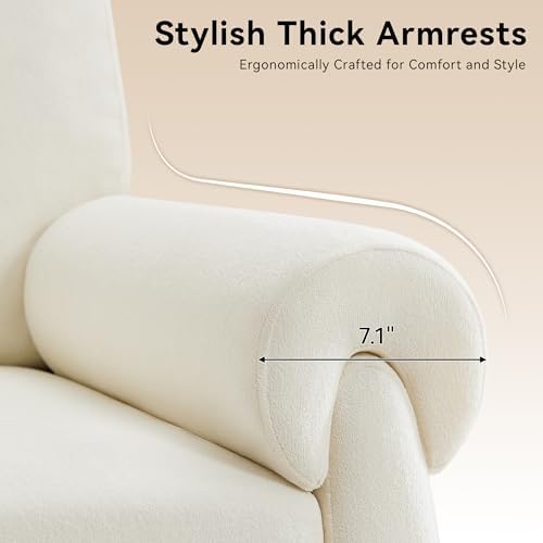 Oversized Accent Chair, Comfy Living Room Chairs, Single Sofa Chair with Thic...