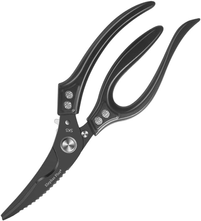 Professional 10-Inch Heavy-Duty Kitchen Shears Ultra-Sharp Stainless Steel by ELephas+PLus