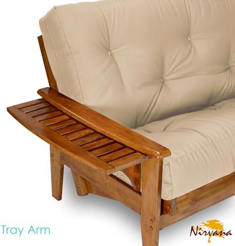 Nirvana Futons Eastridge Futon Set - Full Size, Frame, 8" Mattress, Micr...