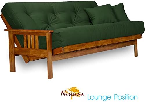 Nirvana Futons Stanford Futon Set - Full Size, Frame, 8" Mattress, Twill...