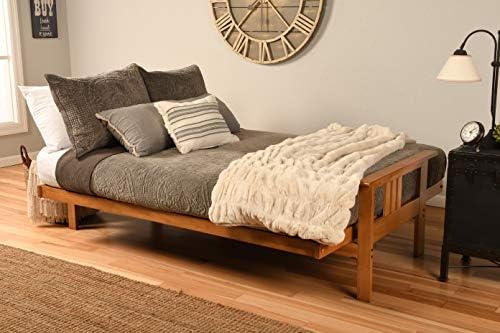 Kodiak Furniture Monterey Queen-size Futon, Butternut Finish with Suede Gray ...