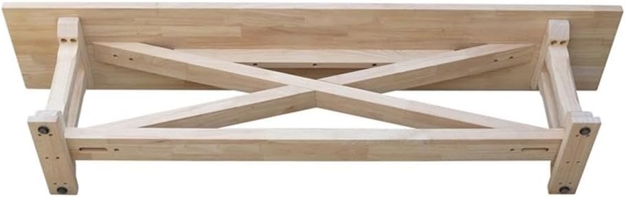 IC INTERNATIONAL CONCEPTS Alexa Bench Unfinished