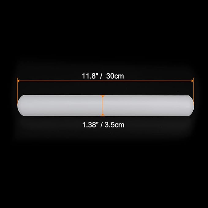 HARFINGTON Fondant Rolling Pin 12 Inch x 1.38 Inch PP Plastic Non-Stick Fondant - Image 2