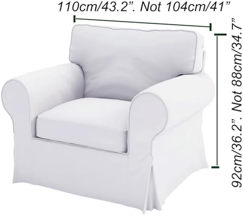 Durable UPPLAND Chair Cover Compatible with IKEA Uppland Armchair Slipcover