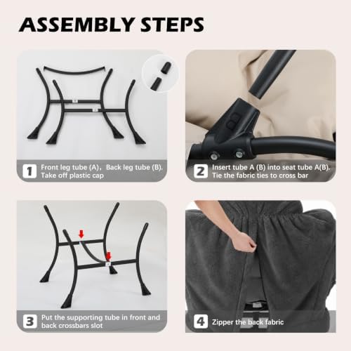 Lazy Chair with Folding Ottoman,Leisure Sofa Chair,Soft Fabric Armchair with ...