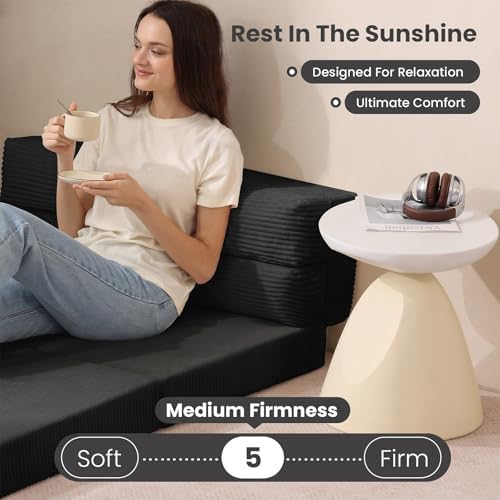 JUIKURY Folding Sofa Bed, Convertible Sleeper Chair with Pilow Foldable Matre...