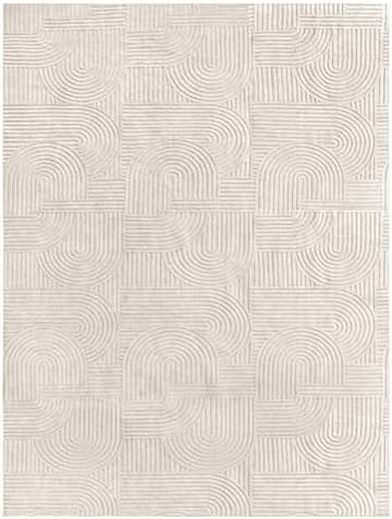 Pauwer 9x12 Area Rugs for Living Room, Modern Non Slip Washable Rug, Beige