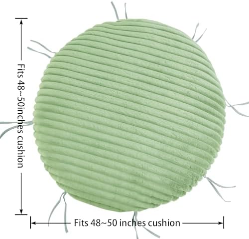 HOMBYS Fluffy Shaggy Cover for Papasan Chair Cushion, Plush Faux Fur Slipcove...