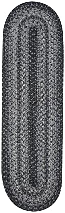 Homespice Flint Hill Jute Braided Stair Treads, Oval 8x28 Set of 13