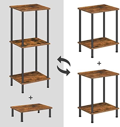 HOOBRO End Tables Set of 2, Small Side Tables, Nightstands for Small Spaces