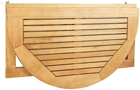 Safavieh PAT7045A Outdoor Collection Owens Natural teak wood Balcony Hanging ...