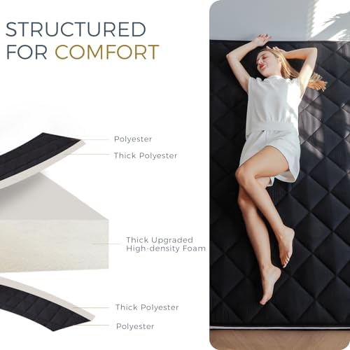 MAXYOYO 6" Extra Thick Japanese Futon Floor Mattress Foldable Full Mattress