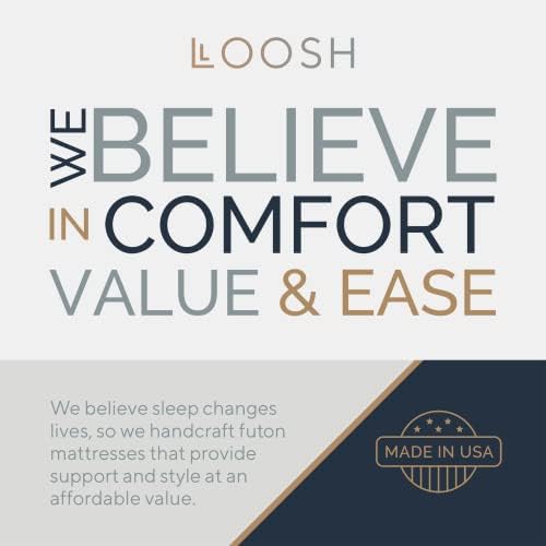Loosh Home | 10" Full Size Futon Sofa Bed Pocket Coil Foam Mattress - US...