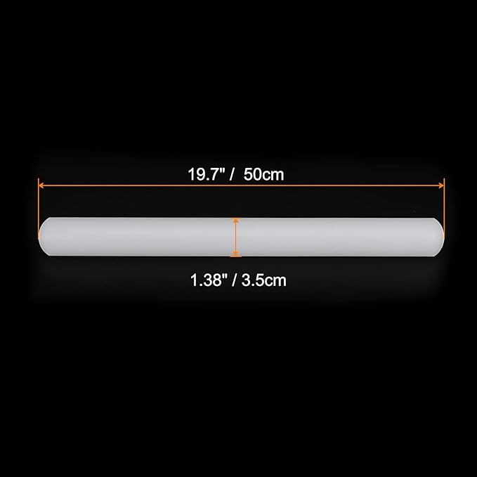 HARFINGTON Fondant Rolling Pin 20 Inch x 1.38 Inch PP Plastic Non-Stick Fondant - Image 2