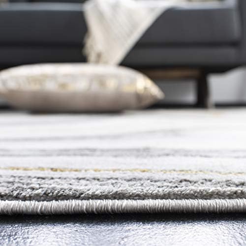 SAFAVIEH Craft Collection Accent Rug - 4' x 6', Grey & Gold, Mode...