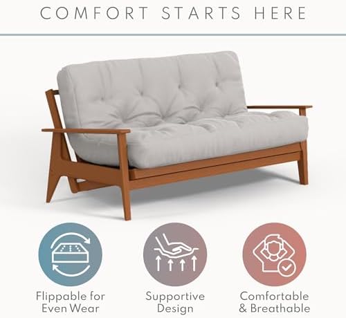 Royal Sleep Products by The Futon Factory 8 inch Foam Futon Mattress - Solid ...