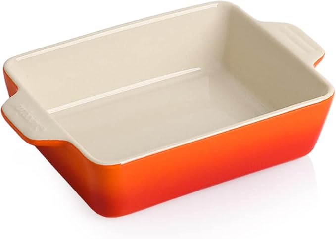 Sweejar Ceramic Baking Dish, Rectangular Small Baking Pan by Sweejarco1949