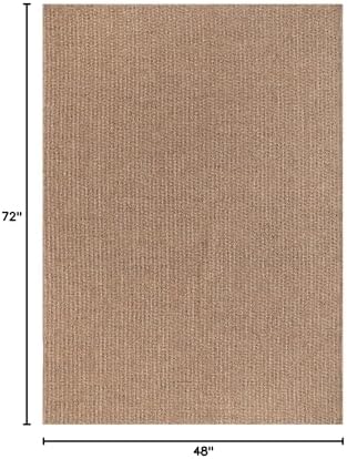 Easy Jute Rug 4x6 Indoor Outdoor Natural Rugs Solid Fiber Rug Woven Area Rug ...