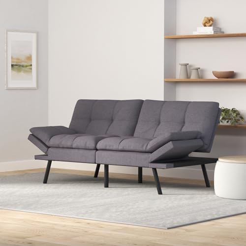 Maxspeed Futon Sofa Bed, Memory Foam Couch Convertible Loveseat, Sleeper Sofa...