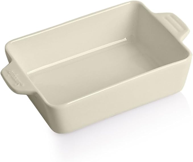 Sweejar Ceramic Baking Dish, Rectangular Small Baking Pan by Sweejarco1949