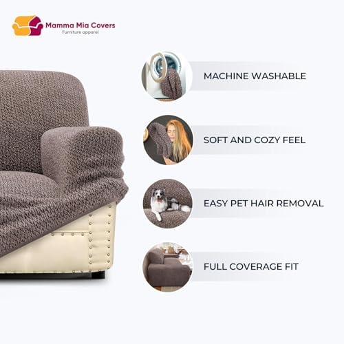 PAULATO BY GA.I.CO. Chair Cover - Armchair Cover - Armchair Slipcover - Soft ...