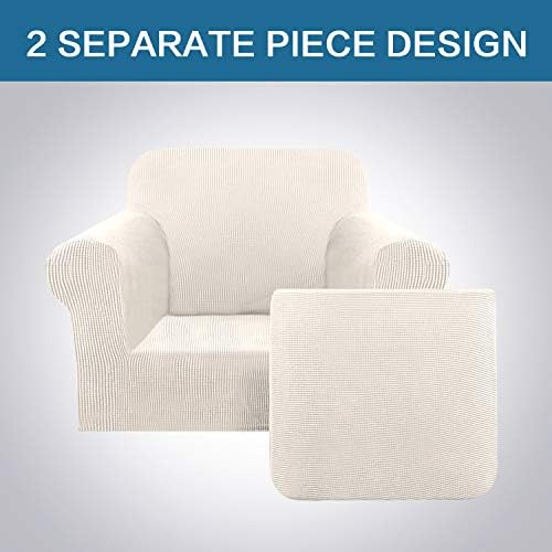 H.VERSAILTEX 2-Pieces Armchair Cover Chair Slipcovers with Arms Furniture Pro...