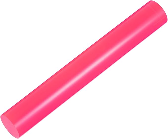 HARFINGTON Acrylic Clay Roller 7.28 Inch x 1 Inch Solid Non-Stick Plastic Round - Image 3