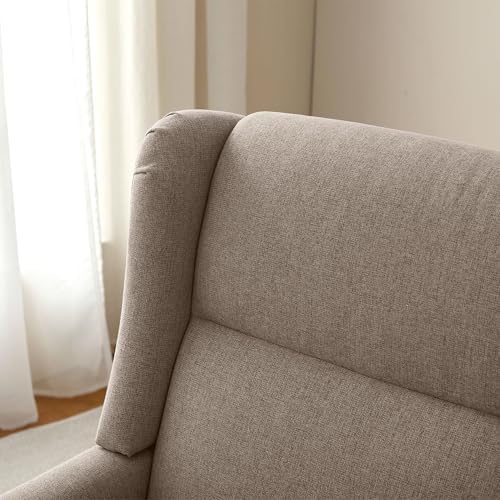 Zihanhome High Back Accent Chair, Fabric Upholstered Living Room Chairs