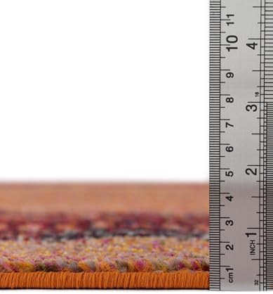 Rugs.com Hyacinth Collection Rug – 5' x 8' Orange Medium Rug Perfect ...