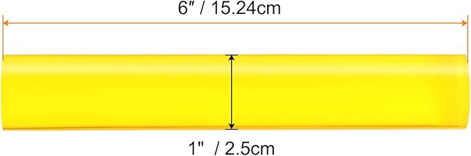 HARFINGTON Acrylic Clay Roller 6 Inch x 1 Inch Solid Non-Stick Plastic Round - Image 2